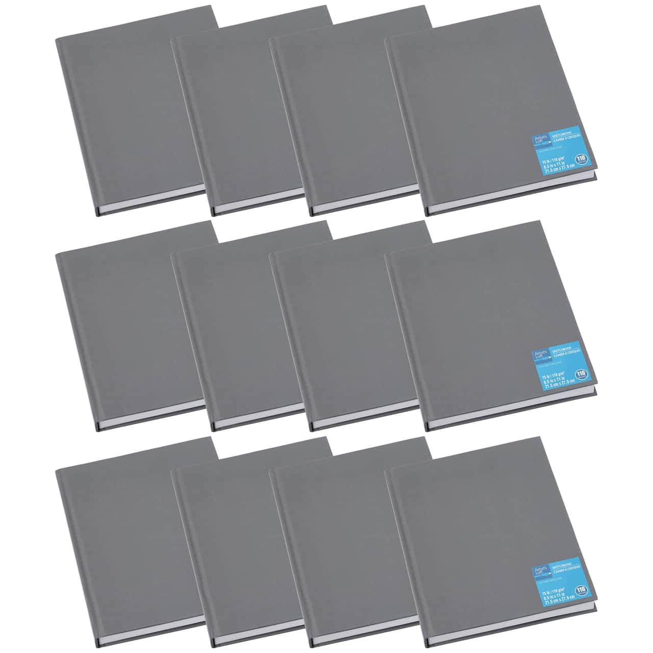 12 Pack: Lay Flat Spineless Hardcover Sketchbook by Artist's Loft™